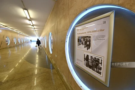 Bakı metrosunun 55 illiyinə həsr olunmuş sərgi açılıb