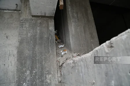 FHN nümayəndəsi: Bakıda çoxmərtəbəli binanın sütunlarının sökülməsi barədə məlumatlar həqiqəti əks etdirmir