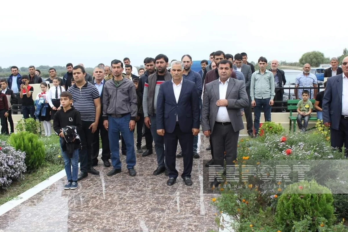 Sabirabadda şəhid bulağının açılışı olub