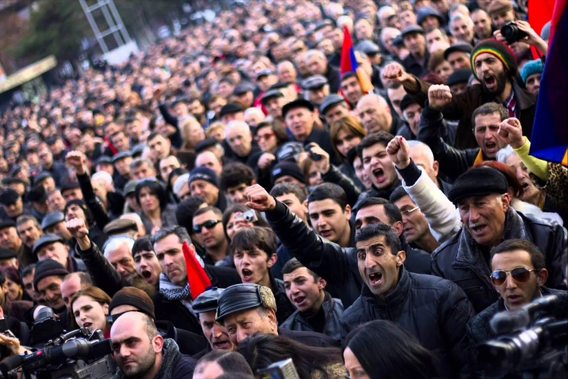 Yerevanda etiraz mitinqi keçirilir