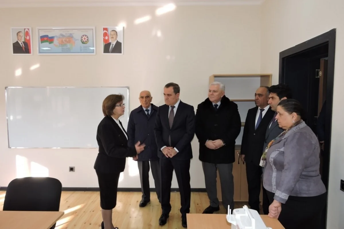 Təhsil naziri Şəkidə məktəb açılışında iştirak edib