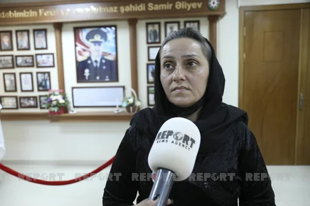 Yaralı halda döyüşü davam etdirmiş şəhidin büstünün açılışı olub