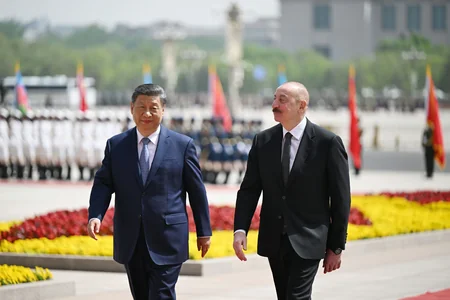 Azərbaycan Prezidenti İlham Əliyevin Pekində rəsmi qarşılanma mərasimi olub