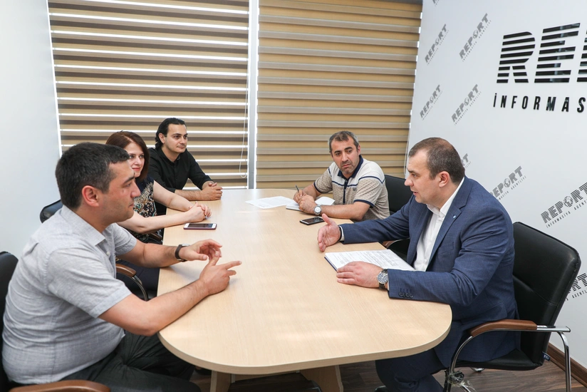 Ukrainian MP visits head office of Report News Agency