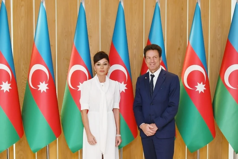 Mehriban Aliyeva met with MEDEF President