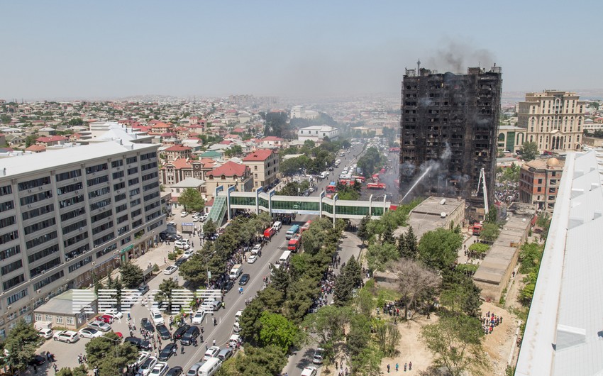 Yanğın zamanı dünyasını dəyişənlərdən biri Bakı 2015in könüllüsü olub - FOTO