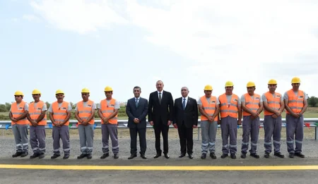 Prezident Lənkəran-Masallı yolunun açılışında iştirak edib