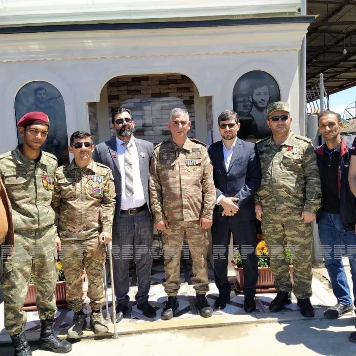 Vətən müharibəsi şəhidinin xatirəsinə həsr olunmuş bulağın açılışı olub