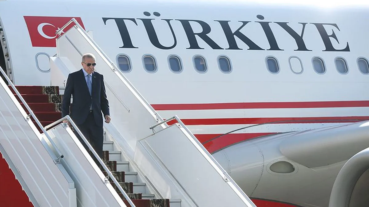 Erdogan leaves for Azerbaijan