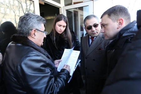 Представители азербайджанской общины провели митинг под зданием МВД Украины с требованием защиты от криминала