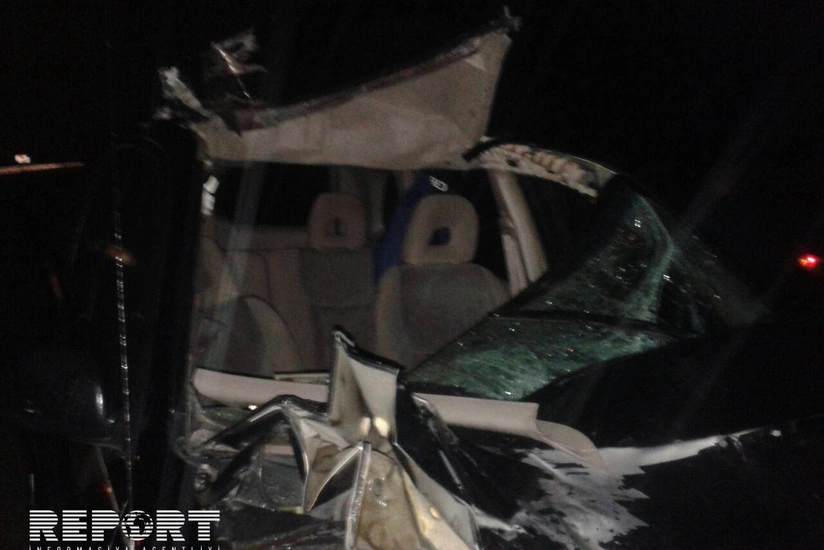 Göyçayda avtomobil atı vurub, xəsarət alan var - FOTO