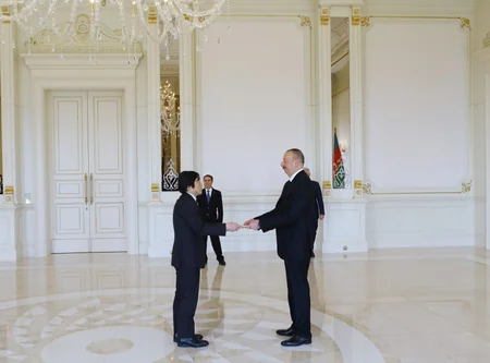 Prezident İlham Əliyev Yaponiyanın yeni səfirinin etimadnaməsini qəbul edib - ƏLAVƏ OLUNUB