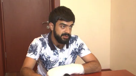 Abşeronda su filtiri satan firma işçiləri ilə yerli sakinlər arasında kütləvi dava olub - FOTO