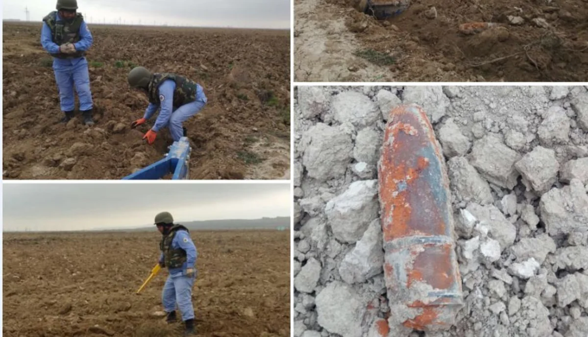 Xızıda top mərmisi tapılıb