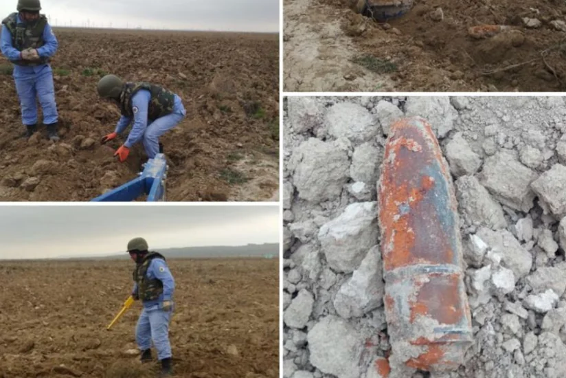 Xızıda top mərmisi tapılıb