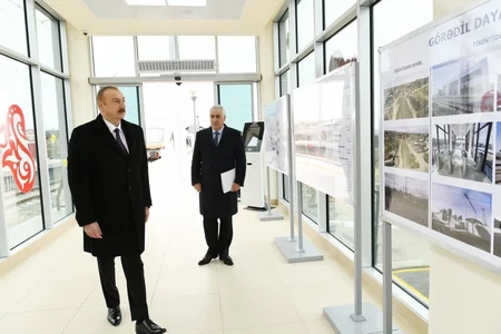 Президент Азербайджана принял участие в открытии после реконструкции участка кольцевой железной дороги - ОБНОВЛЕНО