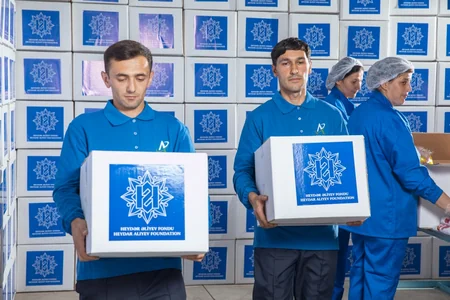 Heydər Əliyev Fondu şəhid ailələrinə Qurban bayramı münasibətilə sovqatlar göndərib