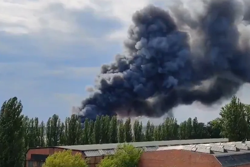 На севере Берлина произошел крупный пожар - ВИДЕО