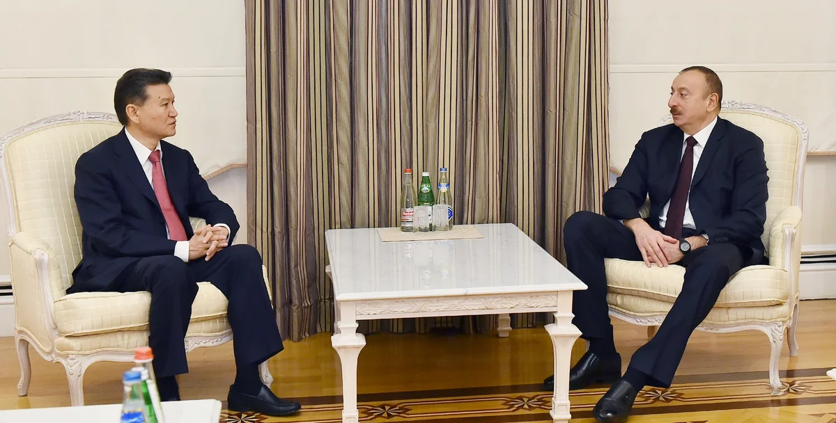 Kirsan İlyumjinov Prezident İlham Əliyevi təbrik edib