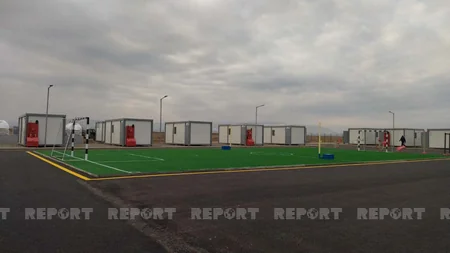 Ağdamda minaaxtaranlar üçün yeni mobil düşərgə salınıb