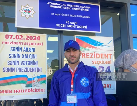 Tələbə-gənclər prezident seçkilərini müşahidə edirlər
