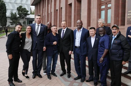 President Ilham Aliyev receives participants of 55th Convention of World Boxing Council
