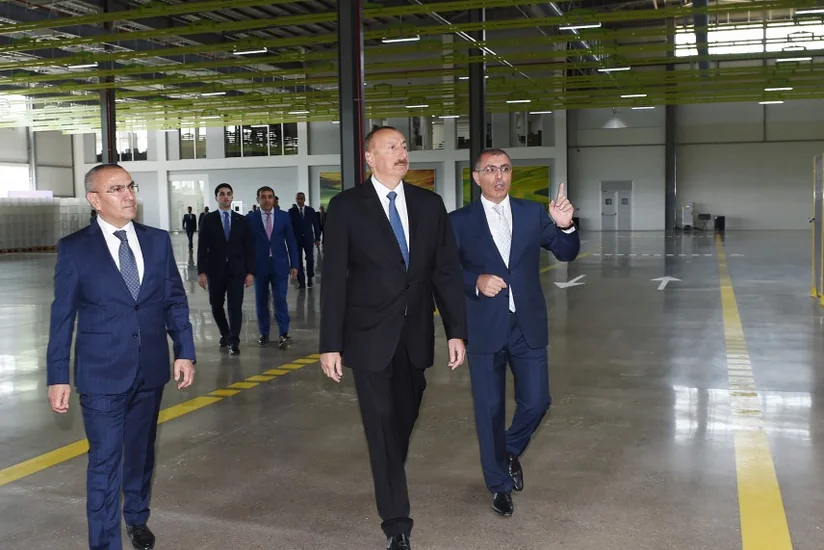 Prezident İlham Əliyev “Şəmkir Aqroparkı”nın Logistika Mərkəzinin açılışında iştirak edib