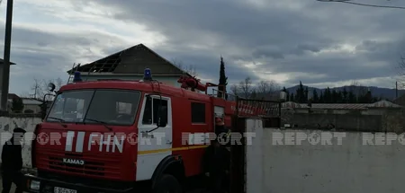 Lənkəranda həbsdə olan şəxsin evi yanıb