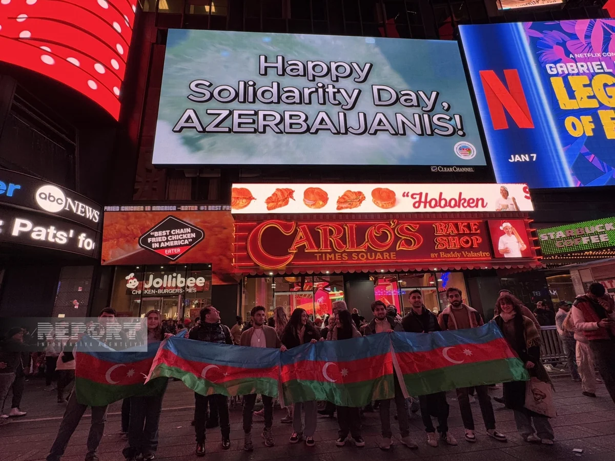 Celebrating Azerbaijani heritage: Times Square lights up for World Azerbaijanis Solidarity Day