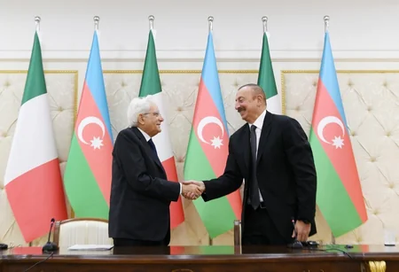 Azərbaycan və İtaliya prezidentləri mətbuata bəyanatlarla çıxış ediblər