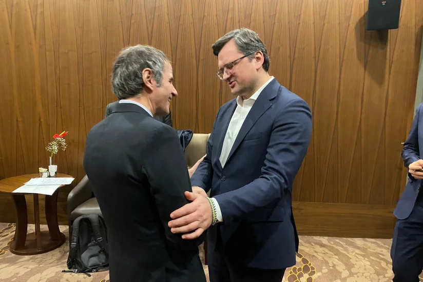 Кулеба обсудил с гендиректором МАГАТЭ безопасность ядерных объектов в Украине