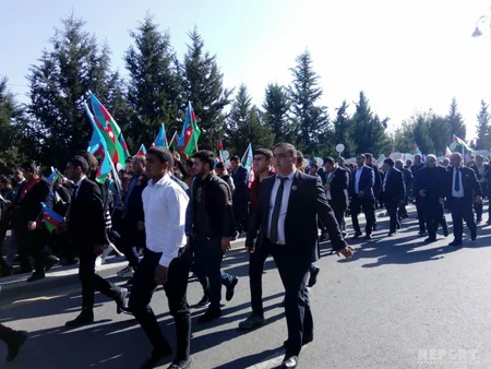Ağdamda keçirilən Bayraq yürüşü başa çatıb - FOTOREPORTAJ - YENİLƏNİB