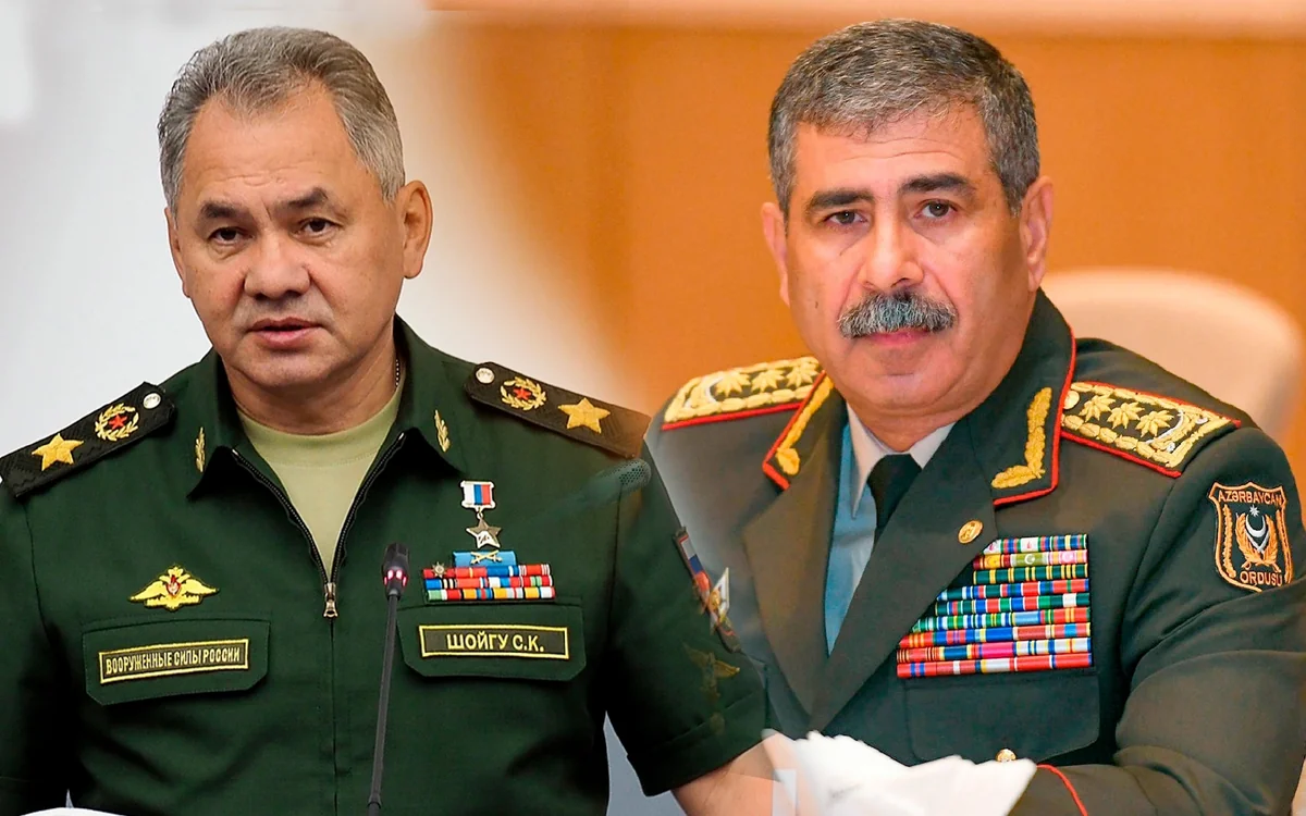 Zakir Hasanov and Sergei Shoigu discuss border situation