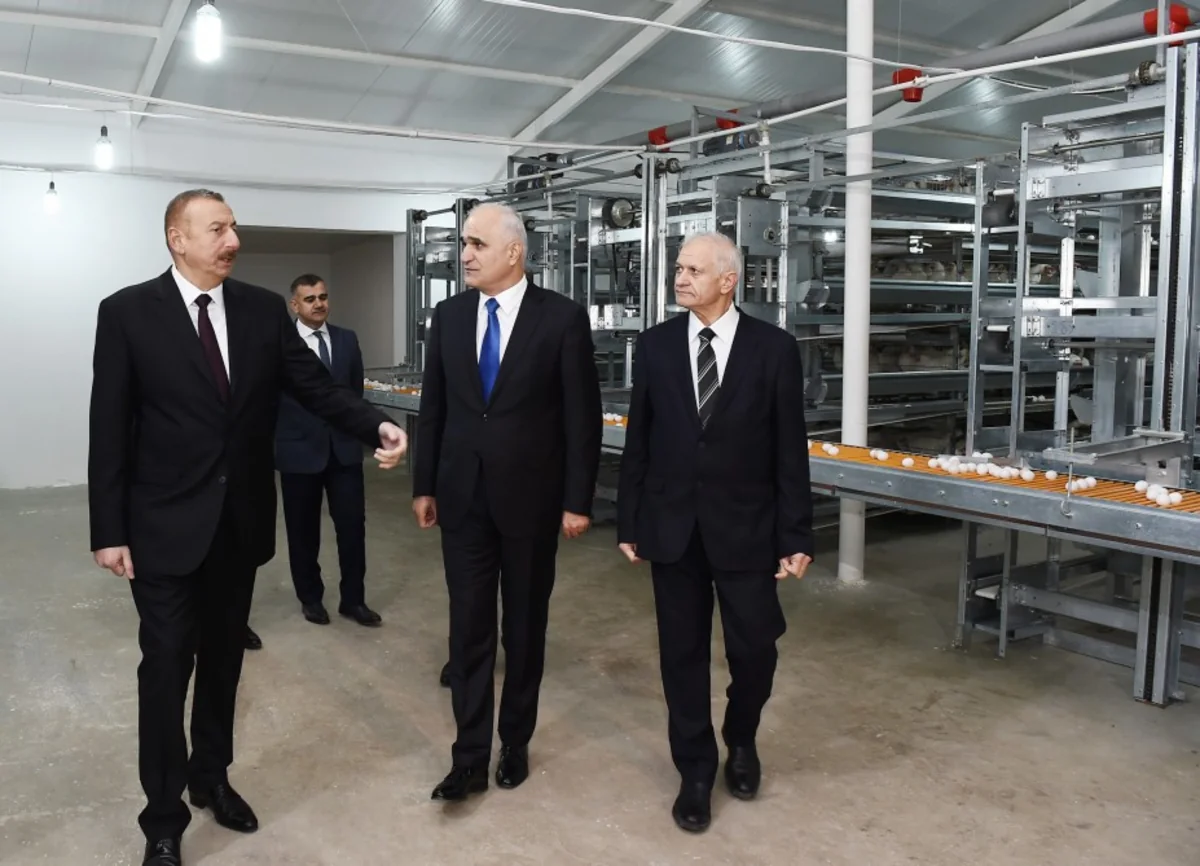 Prezident İlham Əliyev Sabirabad rayonunda quşçuluq fabrikinin fəaliyyəti ilə tanış olub