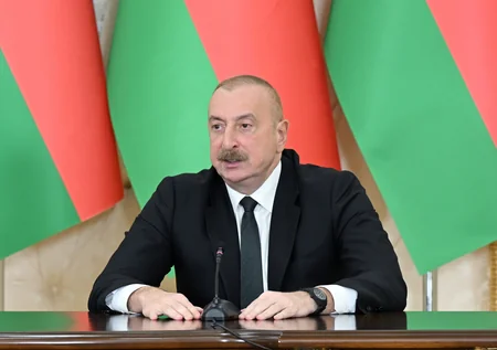 President Ilham Aliyev and President Aleksandr Lukashenko make press statements