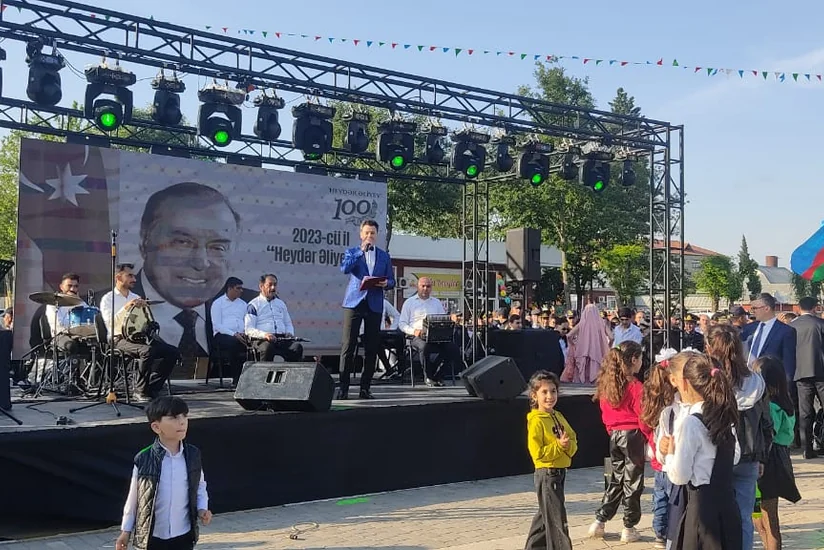 Biləsuvar və Cəlilabadda Heydər Əliyevin 100 illiyi ilə bağlı konsert təşkil edilib