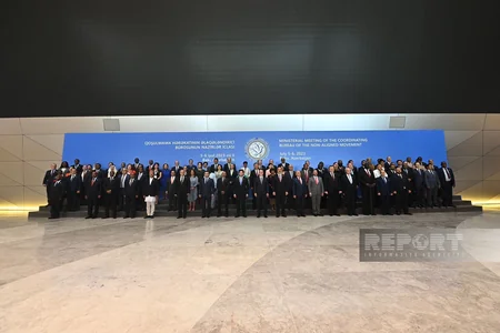 Welcome ceremony held for ministers who will participate in NAM Coordinating Bureau in Baku