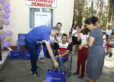 Bank Respublika Qurban bayramı münasibətilə xeyriyyə aksiyası keçirib