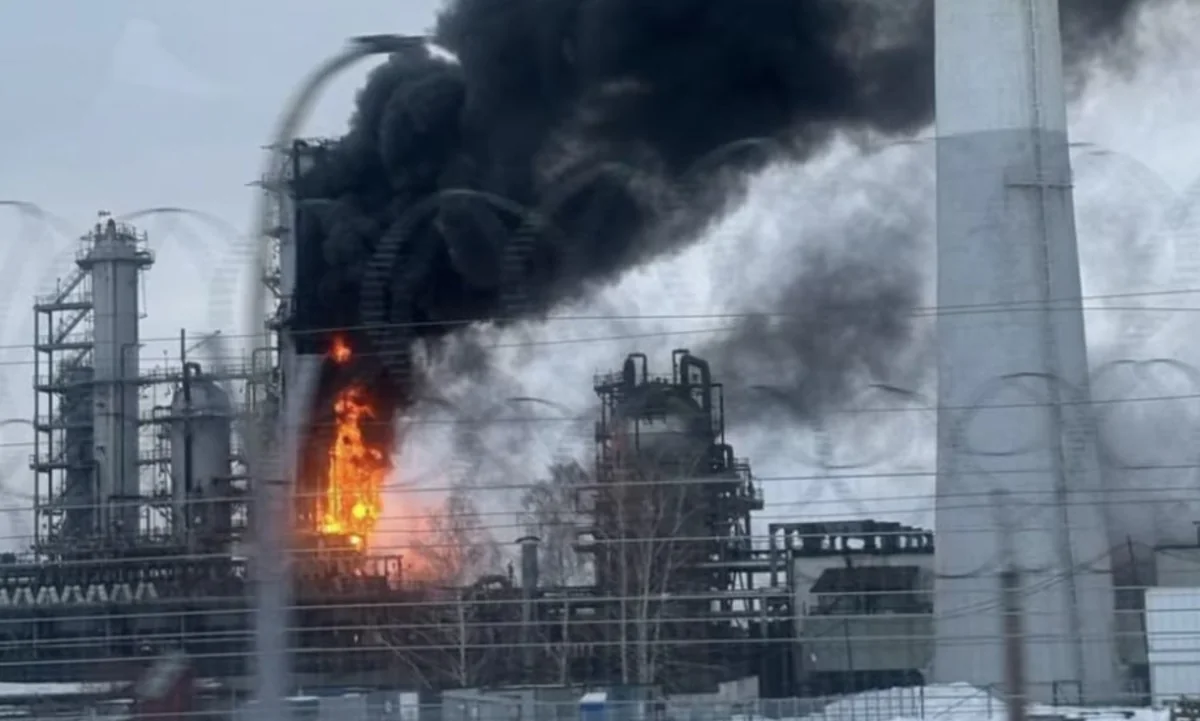 Russian Lukoil’s oil refinery stops working after drone attack