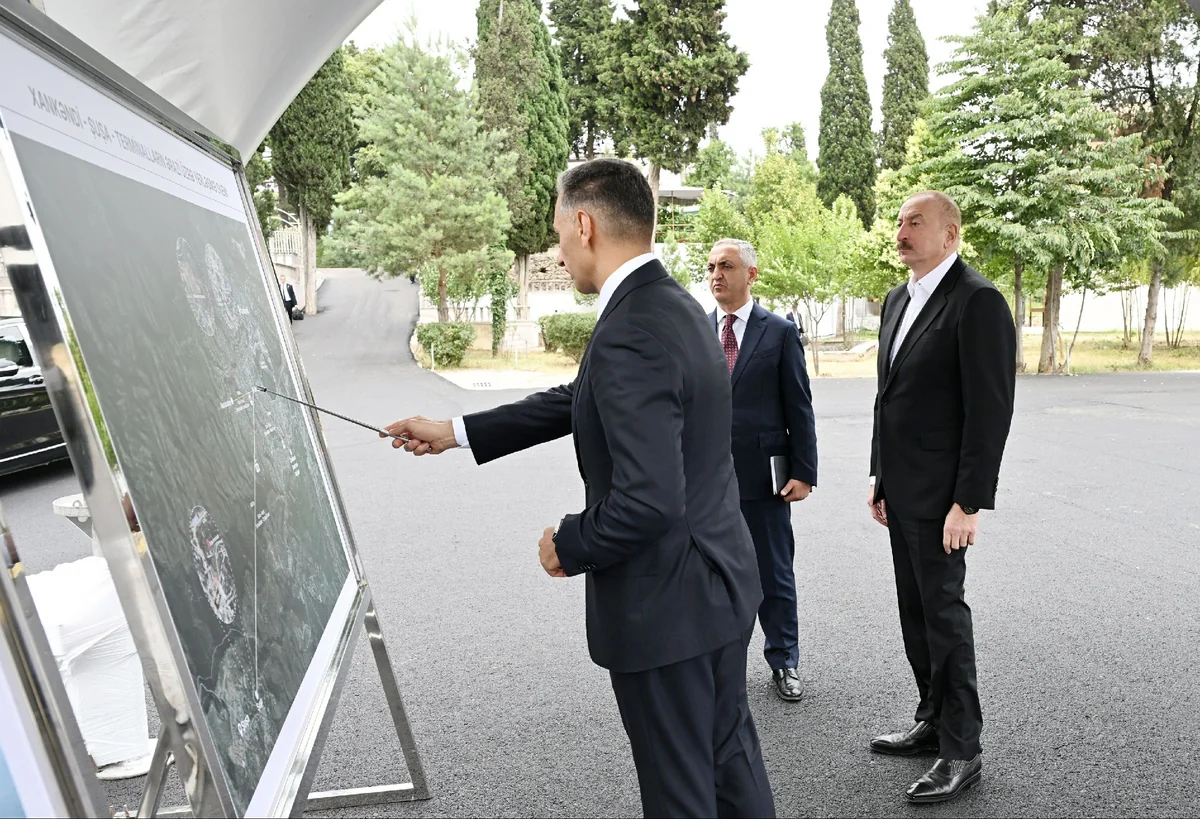 President Ilham Aliyev inspected site designated for Khankandi-Shusha cable car construction