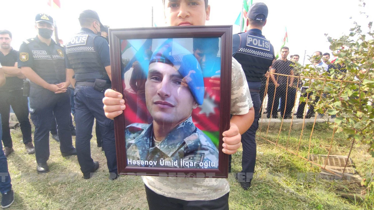 Şəhid Ümid Həsənov Qubada dəfn edilib