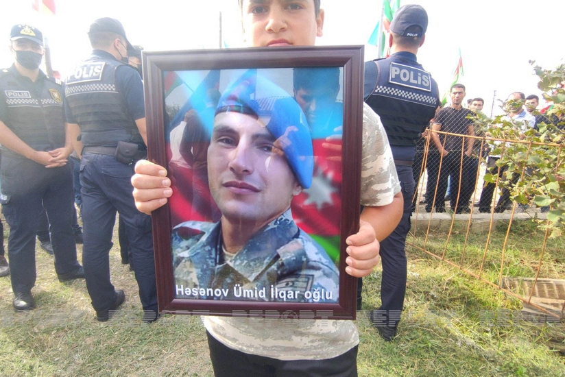 Şəhid Ümid Həsənov Qubada dəfn edilib