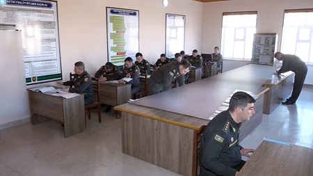 Naxçıvanda təlim: düşmənin təxribat-diversiya fəaliyyətinin qarşısı alınıb, mövqeləri ələ keçirilib