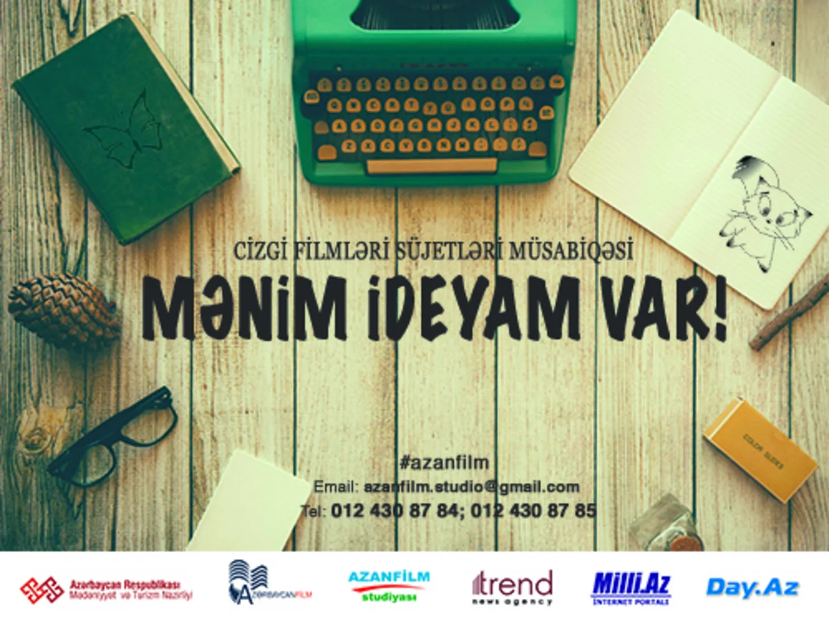 Azanfilm “Mənim ideyam var!” cizgi filmləri süjetləri müsabiqəsi elan edib
