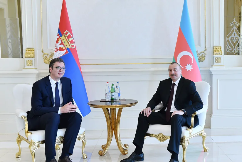 Состоялась встреча президентов Азербайджана и Сербии в формате один на один