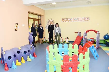 President Ilham Aliyev, first lady Mehriban Aliyeva inaugurate Gunash orphanage-kindergarten in Guba district