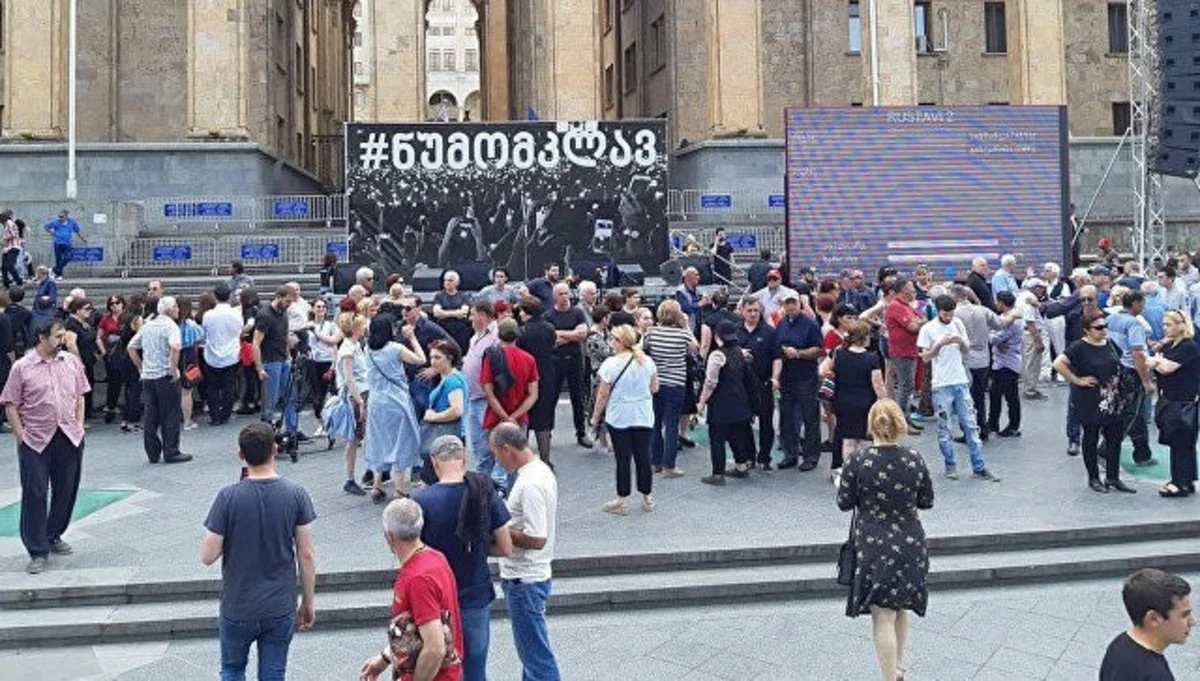 В Тбилиси задержали двух человек на акции протеста