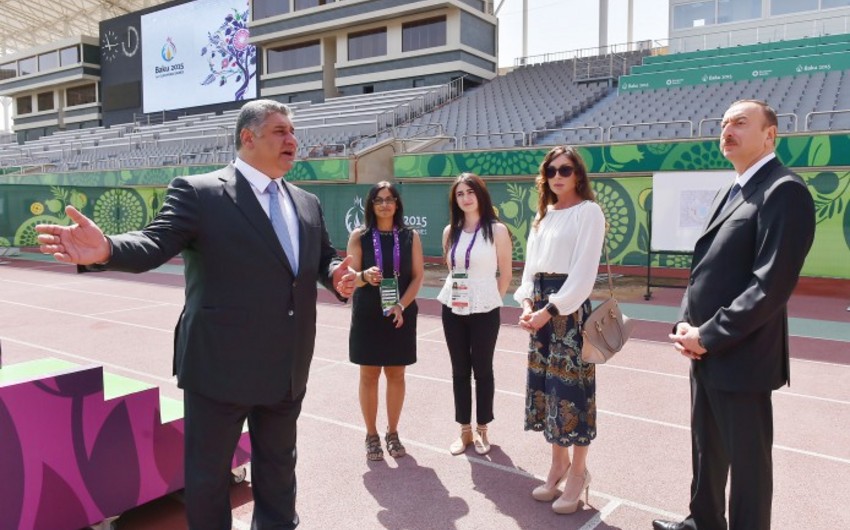 ​Prezident İlham Əliyev Tofiq Bəhramov adına Respublika Stadionunda yaradılan şəraitlə tanış olub