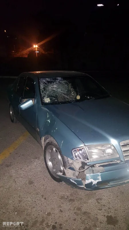 İdman Akademiyası qarşısında yolu keçmək istəyən sürücünü maşın vurub - FOTO