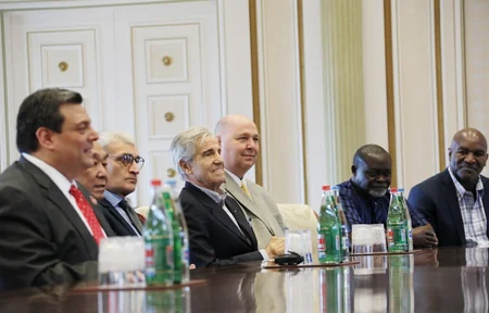 President Ilham Aliyev receives participants of 55th Convention of World Boxing Council